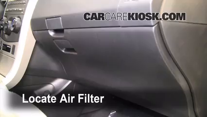 2010 toyota corolla on sale air filter